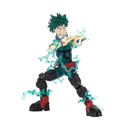 Total Anime Izuku Midoriya - 6.5-Inch Scale Figure with Swappable Faceplates, Alternate Hands, and Energy Effects thumbnail 6