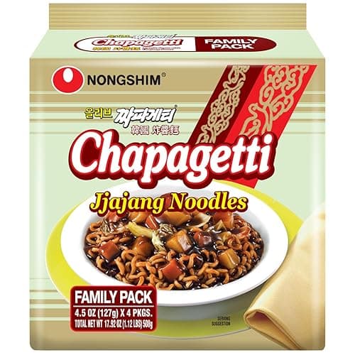 Nongshim Ramen Noodles, Gourmet Instant Ramen, Premium Microwavable Noodle, Chapagetti, 4.5 Ounce (Pack of 4) thumbnail 5