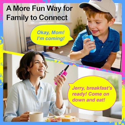 Walkie Talkies for Kids Toys Stocking Stuffers for Kid Boys Girls 4-6, 3 Miles Range Walkie Talkie to Camping, Outdoor, 4 Year Old Girl Birthday Gifts for 3 4 5 6 7 8 9 Year Old Boy Girl Gifts Age 6-8 thumbnail 8