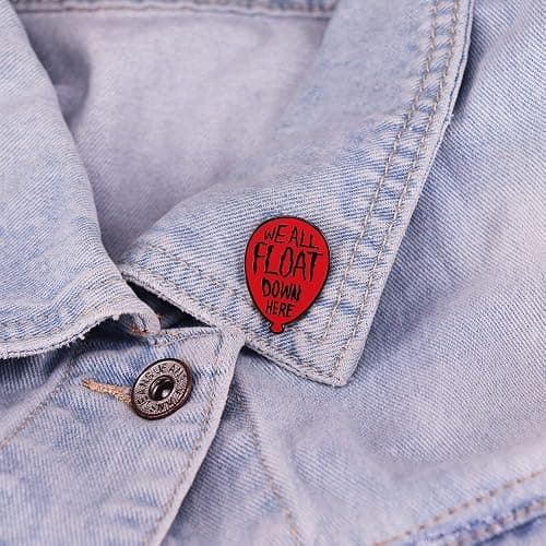 GuDeKe We All Float Down Here Hard Enamel Lapel Pins Badge Horror Movie Pin thumbnail 3