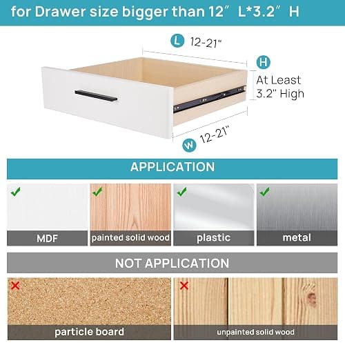 Vtopmart 8 Pack Drawer Dividers, 3.2" High Expandable from 12.2-21.4" Adjustable Drawer Organisers，Clear Plastic Drawers Separators for Clothing, Kitchen Utensils and Office Storage thumbnail 4