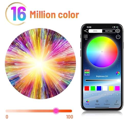 KAVAVO Smart APP 16 Million Color Sunset Lamp Led Projector Home Decoration Photography Background Night Light (1 PCS) thumbnail 2