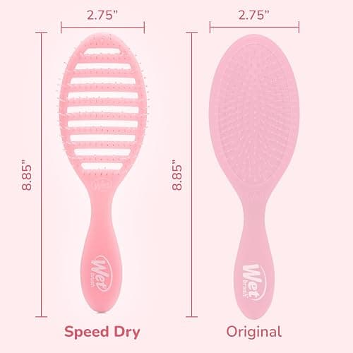 Wet Brush Speed Dry Hair Brush, Pink Drink (Summer Quencher) - Vented Design & Soft HeatFlex Bristles Are Blow Dry Safe - Ergonomic Handle Manages Tangles - Pain-Free Hair Accessories thumbnail 5