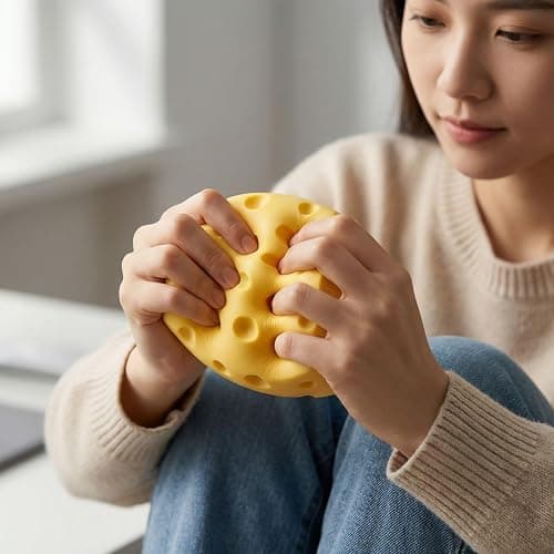 Jumbo Squishy Cheese Block, Giant Slow Rising Cheese Squishy Cube, Rebound Shapeable Squeeze Ball, Sensory Fidget Toys for Adults Stress Relief thumbnail 6