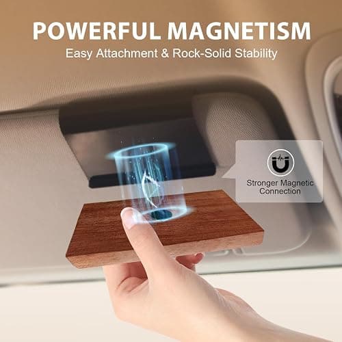 Car Air Freshener for Men & Women – 90+ Days Long Lasting – Wood Car Freshener with Amber Vanilla Scent –Includes 2x 8ML Refills & Magnetic Clip – 0.54 FL OZ, Made in USA thumbnail 6
