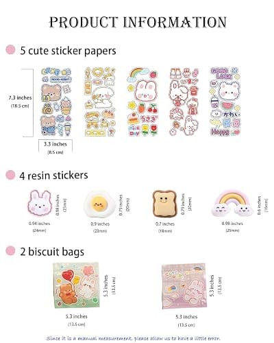 Paidideng Kawaii Bento Box Bento Lunch Box with Lunch Bag,Tableware,Biscuit bags,2 Layers Stacked Leakproof Cute Lunch Box,for Travel,Office,Gym. (purple) thumbnail 7