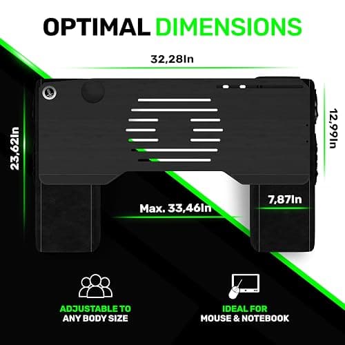 Couchmaster CYBOSS, Extra Wide Laptop Stand for Couch and Bed, Ergonomic Design with Cushions, Lap Desk for Notebooks up to 18 Inches, You are The Big Boss! The CYBOSS! thumbnail 2