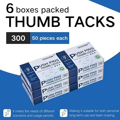 300pcs Clear Push pins for Bulletin Board Thumb Tacks for Walls pushpins Wall pins thumbnail 5