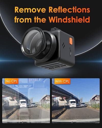 【Bundle: Vantrue E1 Lite 1080P WiFi Mini Dash Cam + CPL + Type C USB Hardwire Kit】 Vantrue E1 Lite 1080P WiFi Mini Dash Cam with GPS and Speed, Free App, Voice Control Detachable Dash Camera thumbnail 8