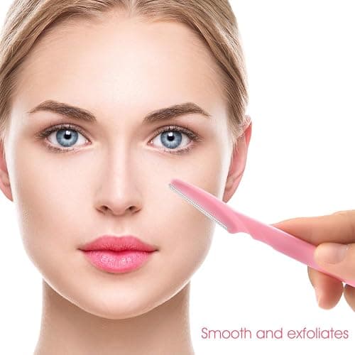 FEPITO 12 Pcs Eyebrow Razors Eyebrow Trimmer Facial Hair Remover for Women and Men(4 colors) thumbnail 4