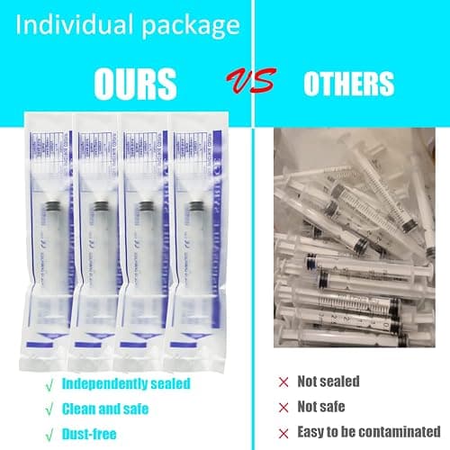 5 Pack 10ml Syringe, With 22G Needle, Dispensing Individually Wrapped thumbnail 4