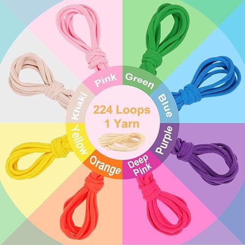 IQKidz Weaving Loom Kit Toys, DIY Arts and Crafts for Kids and Adults, Ideal Gifts for Girls Ages 5 6 7 8-12 13, Easy Potholder Loom Knitting Activity for Beginners, 224 Craft Loops thumbnail 5