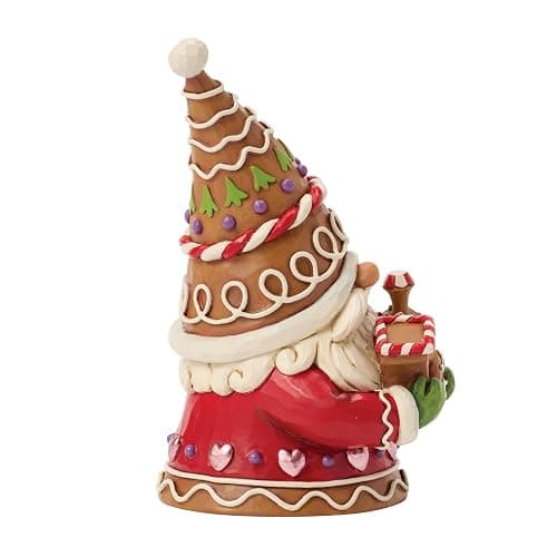 Enesco Jim Shore Heartwood Creek Gingerbread Christmas Gnome Holding Cookie Train Figurine, 5.5 Inch, Multicolor thumbnail 4