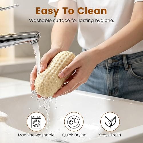 Peanut Squishies, 2026 New Peanut Stress Balls Fidget Toys for Adults, Soft Slow Rising Fidget Squeeze, Stress Relief Sensory Fidget Toy for Adults Office Desk (1 pcs) thumbnail 6