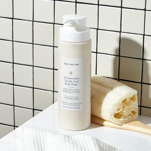 Naturium The Smoother Glycolic Acid Exfoliating Body Wash | With an AHA Blend of Glycolic & Lactic Acids, For Rough, Uneven Skin | 16.9 FL OZ / 500 ml thumbnail 4