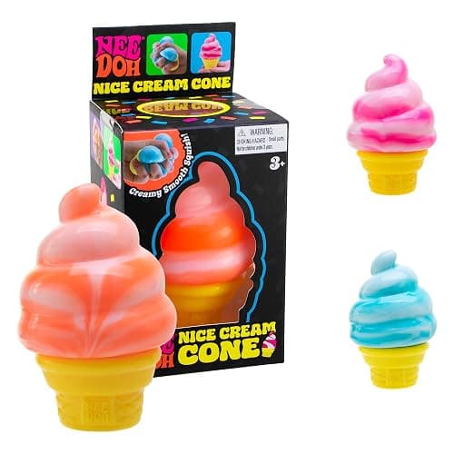 Schylling Needoh Nice Cream Cone - Sensory Squeeze Toy - Colors May Vary - Image 1