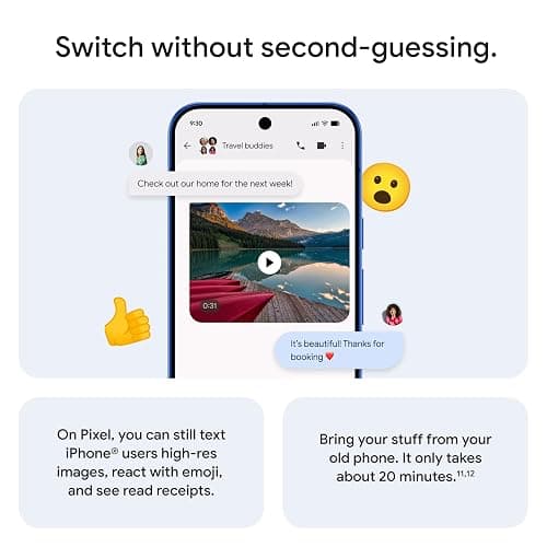 Google Pixel 10 - Unlocked Android Smartphone - Gemini AI Assistant - Advanced Triple Rear Camera, Fast-Charging 24+ Hour Battery, and 6.3" Actua Display - Frost - 128 GB (2025 Model) thumbnail 8