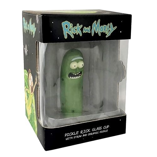 SDCC Rick and Morty Pickle Rick - Pickle Jar Glass Mason Jar Exclusive thumbnail 3