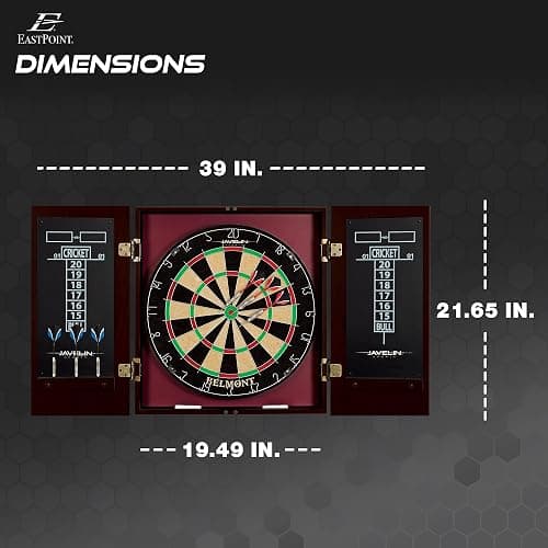 EastPoint Sports Belmont Bristle Dartboard and Cabinet Set thumbnail 6