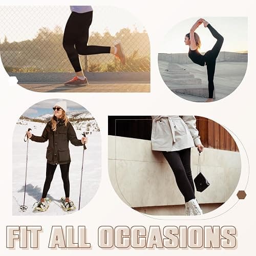 Leafigure 3 Pack Leggings for Women High Waisted Buttery Soft Yoga Pants for Workout Running Gym Athletic thumbnail 5