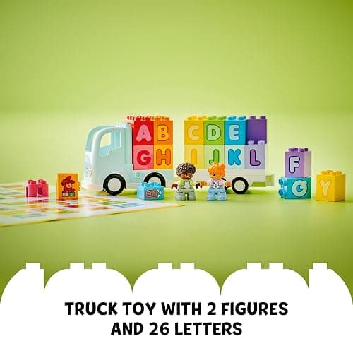 LEGO DUPLO Town Alphabet Truck Toy - Toddler Learning & Educational Toys for Preschool, Ages 2+ - Alphabet Blocks for Boys & Girls - Baby Gift Ideas for Birthdays - 10421 thumbnail 4