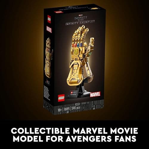 LEGO Marvel Infinity Gauntlet Set 76191 Collectible Thanos Glove with Infinity Stones, Building Set, Avengers Gift Idea for Adults and Teens, Model Kits for Decoration and Display - Multicolor thumbnail 6