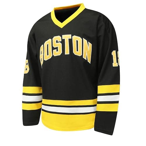 Atonmore Happy Gilmore #18 Boston Adam Sandler Stitched Ice Hockey Jersey | Boston Adam Sandler 1996 Movie S-XXXL,90S Hip Hop Clothing for Party thumbnail 3