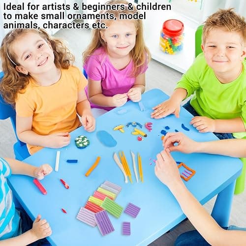 Artme Polymer Clay, 116 Colors Oven Bake Modeling Clay Starter Kits for Kids, Creative Polymer Clay Kit with Sculpting Tools and Jewelry Accessories, Non-Toxic, Ideal DIY Gifts for Adults and Teens thumbnail 7