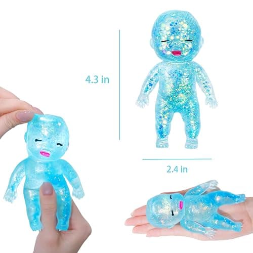5 Pack Squishy Fidget Squeeze Toys Squishies Axolotl Squishys Box (Animal) thumbnail 4