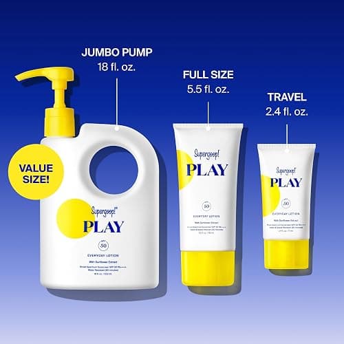 Supergoop! PLAY Everyday Lotion SPF 50 (2.4 fl oz) - Broad Spectrum Body & Face Sunscreen - Great for Active Days - Fast Absorbing, Water & Sweat Resistant thumbnail 7