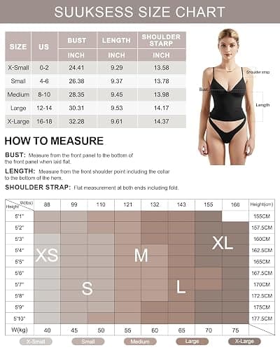 SUUKSESS Women Sexy Deep V Neck Sleeveless Fitted Basic Tops Y2K Tank Top Cami thumbnail 6