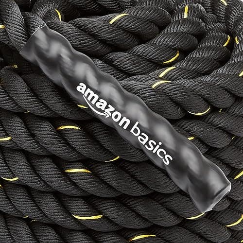 Amazon Basics Battle Rope for Home Gym Workout, Exercise Training Equipment thumbnail 3