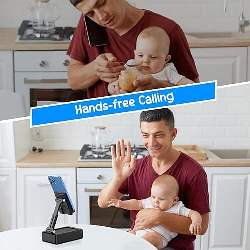 TechGlow Foldable Cellphone Stand with Bluetooth Speaker and Power Bank Birthday Gifts for Men Women Mother Father Boy Girl Teens Cool Tech Gadgets thumbnail 8