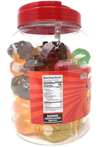 Fusion Select Jelly Fruit Snack Jelly Fruits Hit or Miss Candy Challenge - Fruit-Shaped Jelly- Assorted Flavors, Strawberry, Orange, Apple, Pineapple, Grape, Mango (1 Jar) thumbnail 2