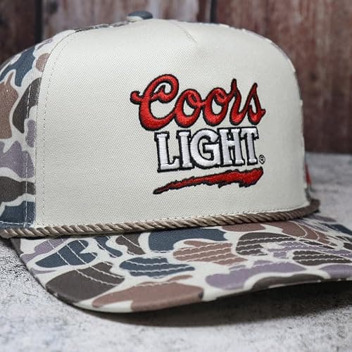 American Cattle Co. Coors Light Adjustable Snapback Rope Hat thumbnail 5