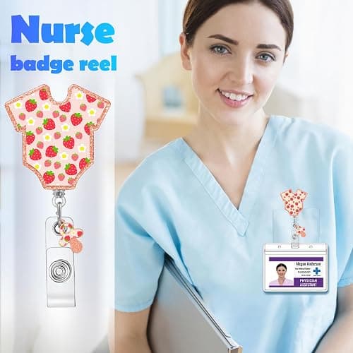 Plifal Badge Reel Holder Retractable with ID Clip for Nurse Nursing - Nicu Cute Name Tag Card Funny Accessories with Alligator Clip for Office Student Work Hospital thumbnail 6