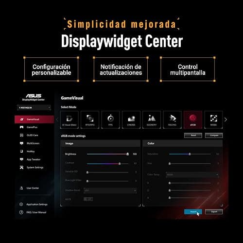 ASUS TUF Gaming VG27AQL5A Monitor de 27 Pulgadas, QHD (2560 x 1440), 210 Hz (OC), Fast IPS, ELMB Sync, 0.3 ms GTG (mín), Altavoz estéreo, DisplayWidget Center, IA Gaming, Ajuste de Altura thumbnail 7