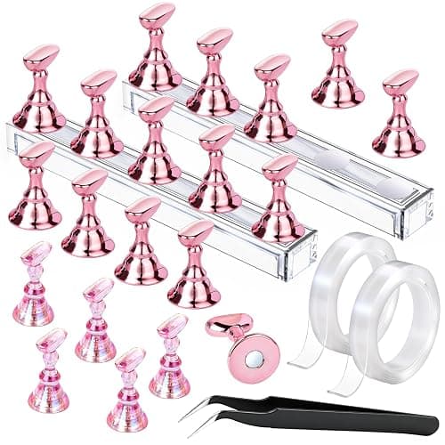 FANDAMEI 20PCS Nail Stand, Nail Holder For Painting Nails, Nail Stand For Press Ons, Nail Stands, Press On Nail Stand, Nail Holder, Nail Stands For Nail Art, Nail Art Tools, Nail Stuff, Nail Tools - Image 1