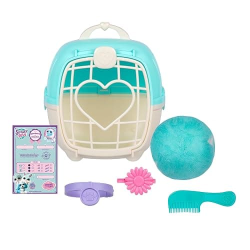 SCRUFFALUVS Blue Surprise Pet, Mystery Plush Toys, Stuffed Animals, Wash to Reveal 1 of 3 Rescue Pets: Puppy, Bunny, or Kitty - Includes 8.7" Deluxe Pet Carrier - Styles May Vary thumbnail 10