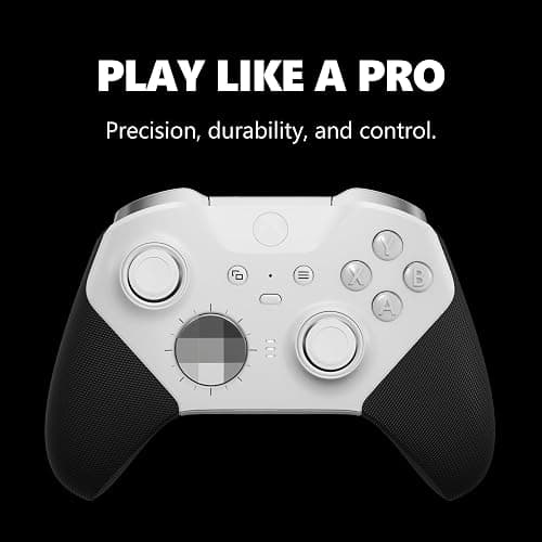 Xbox Wireless Gaming Controller | Elite Series 2 Core | Robot White | Consoles, PCs, TVs, mobile, and more | Adjustable Thumbsticks | Trigger Locks thumbnail 2