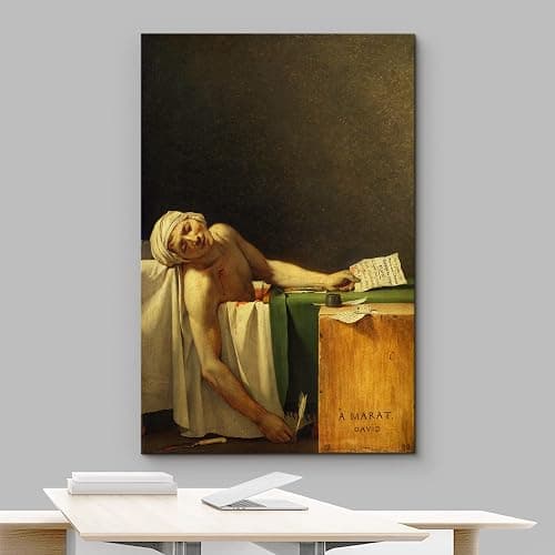wall26 - The Death of Marat by Jacques-Louis David - Canvas Print Wall Art Famous Painting Reproduction - 16" x 24" thumbnail 3