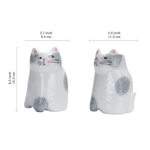 Bico Cartoon Cat Utensil Holder, Handpainted Stoneware, Dishwasher Safe thumbnail 3