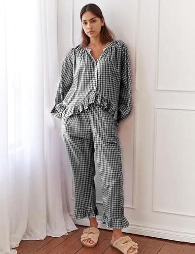 Gingham Pajama Set thumbnail 3