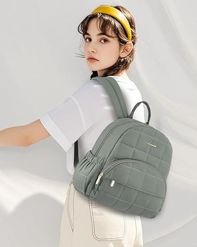 LOVEVOOK Small Backpack Purse for Women, Mini Puffer Backpack with Anti-theft Pocket, Lightweight Quilted Casual Daypack for Daily Work & Travel thumbnail 2