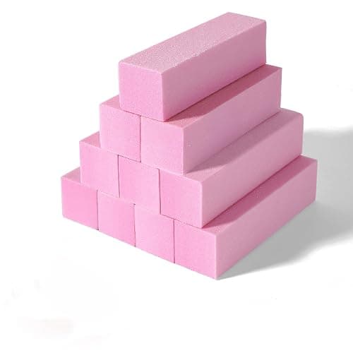 Set mit 10 Buffer Feile für Nägel, Professionelle Nagel Buffer zum Schleifen von Acryl-oder Natürlichen Gelnägeln, Buffer für Nägel 4 waschbare Seiten für Maniküre - Rosa - Image 1