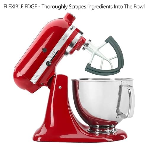 Flex Edge Beater for KitchenAid 4.5/5 QT Tilt Head Stand Mixer Kitchen Aid Mixer Accessory,With Silicone Edges For Kitchen Aid Accessories and Attachments thumbnail 6