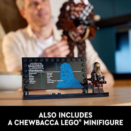 LEGO Star Wars Chewbacca, Buildable Star Wars Collectible for Adults, Build and Display Chewbacca Collectible, Fun Star Wars Gift for Teens, Adults or Any Star Wars Original Trilogy Fan, 75371 thumbnail 5