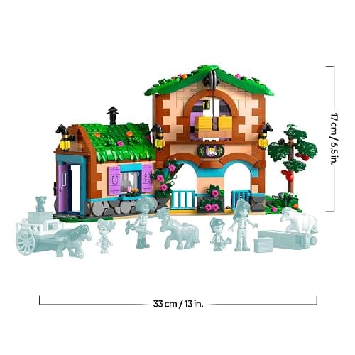 LEGO Friends Pony Ranch & Stable Toy - incl. 3 Horse Animal Figures, 4 Mini Dolls and a Cat, plus fun Accessories - Creative Gift for 7+ Year Old Girls - 42654 thumbnail 3