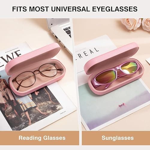 Marvolia Glasses Case Large Hard Shell Eyeglasses Case PU Leather Protective Case for Sunglasses Eyeglasses thumbnail 3