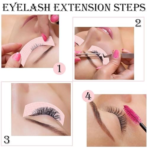 BEVTEE 12 Rolls Lash Tape, Self-Adhesive Eyelash Tape for Eyelash Extensions, Soft and Breathable Micropore Eyelash Extension Tape Supplies for Lash Clusters Eyeshadow Makeup, 9m/10yard Pink thumbnail 4